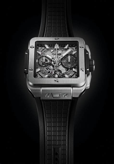 hublot time square|Hublot square bang watch.